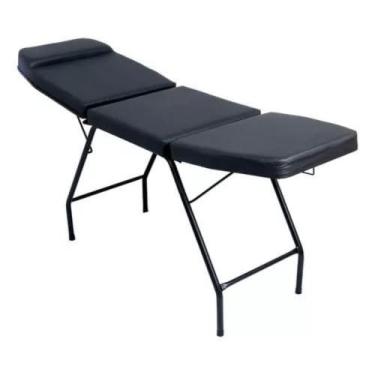 Imagem de Maca 3 Posições Reclinável Segurança(Preta)