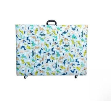 Imagem de Maca dobrável portátil Premium - Estética/Massagem/Cílios/Tatuagem- 240kg(Infantil -DINO)