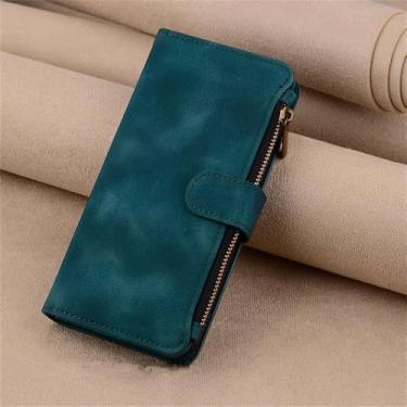 Imagem de Capa de couro para Samsung Galaxy M33 M34 M35 M56 M20 M21 M31 M11 M12 M13 M14 M15 M16 M23 M32 M52 M53 M54 M55 5G, capa tipo carteira, verde, para Samsung M33 5G