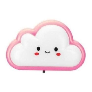 Imagem de Abajur Luminária de Tomada Infantil Formato de Nuvem