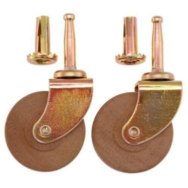 Imagem de Roda de madeira clássica Caster Van Dyke's Restorers, conjunto de 2 po