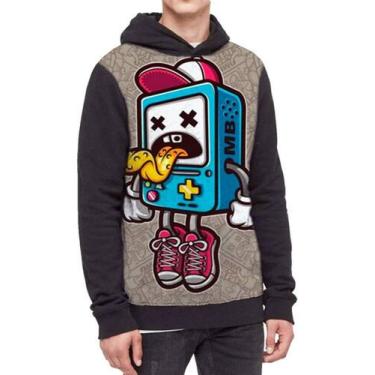 Imagem de Moletom Com Capuz Hora De Aventura Ref:543 - smoke, Preto, GG