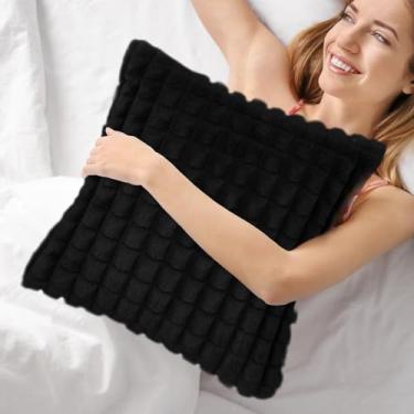 Imagem de Capas de almofada de grade confortáveis, capas decorativas para sofá, cadeira e cama