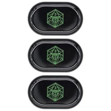 Imagem de Small Vintage Metal Dish Tray - Holds Jewelry, Change, Paperclips, Keys, Rings, Trinkets & Other Small Treasures - for Desk, Stand, Vanity, or Kitchen