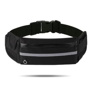 Imagem de Cinto de corrida fino à prova d'água para corrida para homens e mulheres, pochete refletiva ajustável, esportiva, caminhada, ciclismo, viagem, mini bolsa para telefone, dinheiro, chaves, fone de