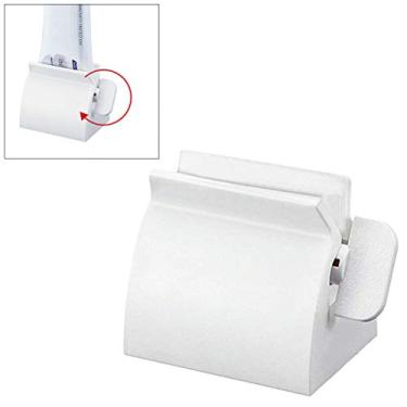 Imagem de Espremedor de pasta de dente, dispensador de tubo de material ABS para pasta de dente, limpador, creme para as mãos, com alça rotativa, para uso no banheiro