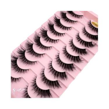 Imagem de Cílios Postiços DD Russian Mink 10 Pares Naturais Longos E Volumosos F