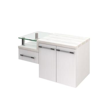 Imagem de Gabinete Armario Para Banheiro Legno 830 (somente Balcao) Branco Chess C-snow