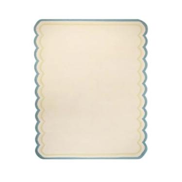 Imagem de Tapete decorativo minimalista irregular para sala de estar, tapete criativo para quarto, área grande, tapete para engatinhar de bebê, vestiário de pelúcia (80x160cm/E)