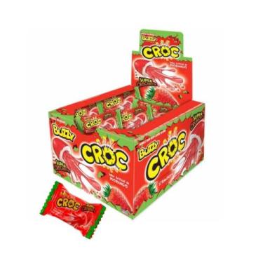 Imagem de Chiclete azedinho morango buzzy croc 172 g - RICLAN