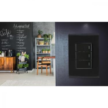 Imagem de Placa 3 Postos 4x2 Tramontina Liz Grafite