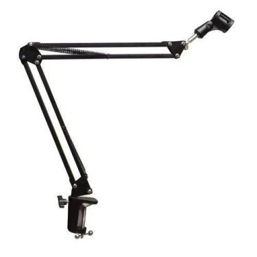 Imagem de Pedestal Suporte Mesa Articulado P/ Microfone Studio Rádio - B2T