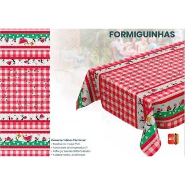 Imagem de Toalha de Mesa 4 Lugares Estampada Impermeável e Térmica - Admirare, F