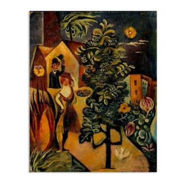 Imagem de Zeichn8u Pôster Max Ernst Chapéu de Mão na Cabeça Reproduções de Pinturas Famosas Surrealismo Arte de Parede Tela Max Ernst Decoração de Parede para Presentes de Sala de Estar 65 x 50 cm (66.0x48.3 cm