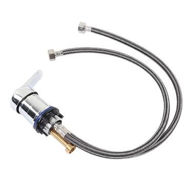 Imagem de Ymiko Cartucho de Cerâmica, Torneira para Cadeira de Cama de Shampoo Confortável, Leve e Durável Com Processo de Galvanoplastia, Corpo Em Liga de Zinco, Perfeito para Salões de Beleza