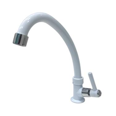 Imagem de Torneira de Balcão Anzol de 1/4 Volta Em Abs Branca com Arejador (Branca)