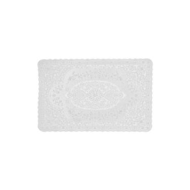 Imagem de Jogo Americano Crochê Branco - 30x45cm - Uzoo Servico Americano Croche 30x45cm Branco Fl-1606