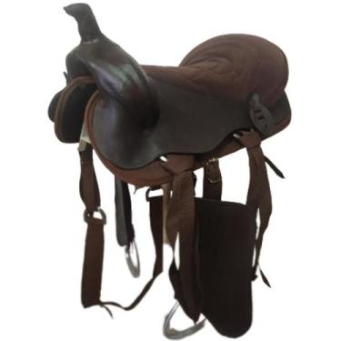 Imagem de Sela Americana couro montaria cavalo égua mangalarga marchador - Selar