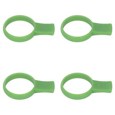 Imagem de Conjunto de Auxílio Ao Instrutor de Aderência de Tênis, Material Leve de Silicone, Distância de Alcance Dos Dedos, Aplicação Universal para Sensação de Mão Confortável (Verde)