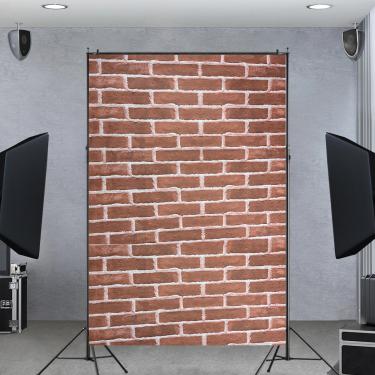 Imagem de 1 TNT Estampado Tijolo Tijolinho Muro Fundo Foto 140x200