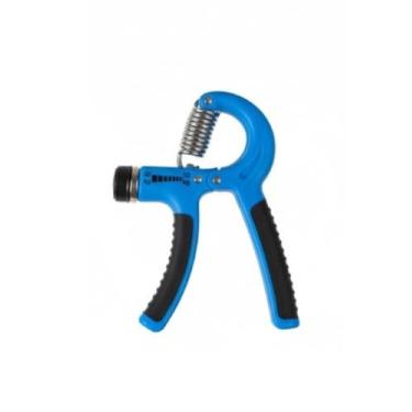 Imagem de Hand Grip Ajustável, Fortalecedor de Mão e Pulso, 4 Cores Sortidas (Verde, Azul, Cinza, Laranja), Material Plástico, Resistência 10-60 kg, Design Ergonômico, Dimensões 14 x 10 cm (Azul)