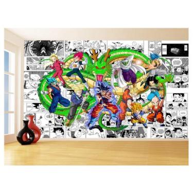 Imagem de Papel De Parede Dragon Ball Goku Vegeta Anime 3,5M Dbz182 - Você Decor
