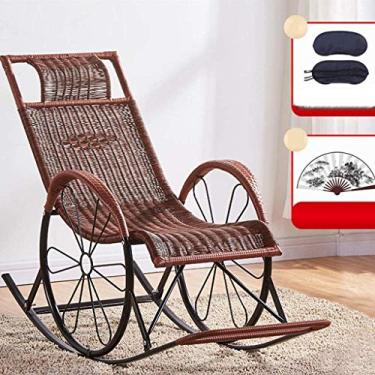 Imagem de Cadeiras de jardim espreguiçadeiras dobráveis ​​com gravidade zero poltrona reclináveis para pátio, poltrona de varanda de vime PE com encostos de cabeça acolchoados ajustáveis (cor, dourado), cinco