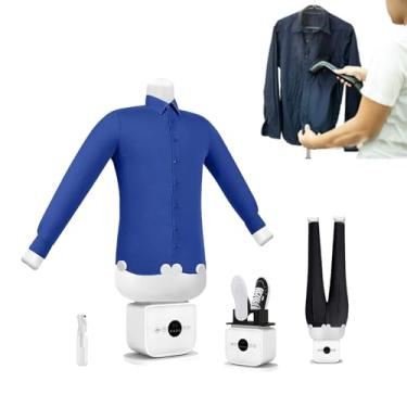 Imagem de Secador e ferro de passar automático a ar quente,passar roupa inteligente sem usar as mãos,configurações personalizadas de calor e temporizador,máquina de passar roupa com secagem rápida em 8 minutos