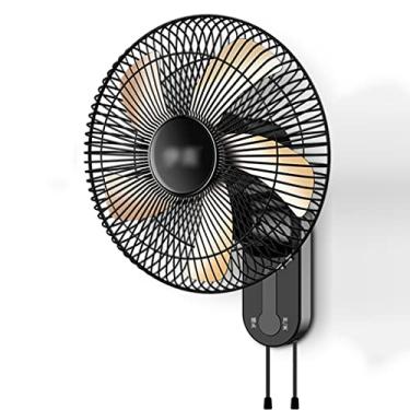 Imagem de KUYBTU Ventilador de parede de 45,72 cm, ventiladores elétricos oscilantes de resfriamento com controle remoto - Ventilador de rotação de alta velocidade sem ruído, para quarto, escritório, academia