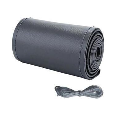 Imagem de Capa De Volante De Carro Universal Preta E Vermelha De 38cm, Respiráve