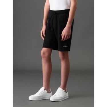 Imagem de Bermuda Menino Moletom Logo Re Issue Calvin Klein Jeans-Masculino