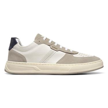 Imagem de Tênis Casual Masculino Sapatênis Strike Lands Branco Recorte-Masculino