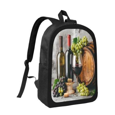 Imagem de hongjinglin Mochila ajustável, leve, para laptop, computador, mochila para o dia do trabalho, unissex, vermelha, fruta bonita, Cor 3