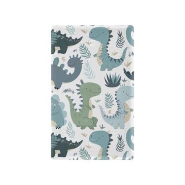 Imagem de SEHANY Capa de parede de tomada dupla de dinossauro engraçado, tamanho padrão e à prova de calor, placas decorativas para decoração de escritório doméstico (11,5 cm x 7 cm)