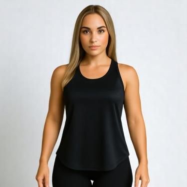Imagem de Camiseta Fitness Academia Regata Blusinha Dry Fit Feminina 60 - IRON, 