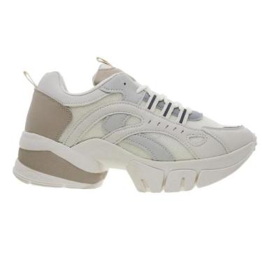 Imagem de Tênis Feminino Ramarim Plataforma Sneaker Dad Chunky 2480231 Marrom, 3