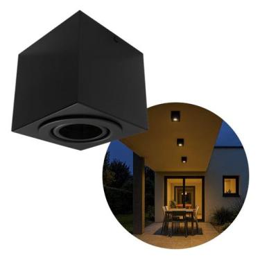 Imagem de Spot Plafon Box 1 Foco E27 Alumínio Sobrepor Moderna Starlumen ST3236 