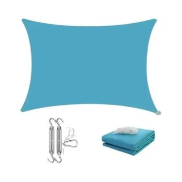 Imagem de Toldo Retangular Impermeável Para Exterior, Sombra De Sol Para Jardim,