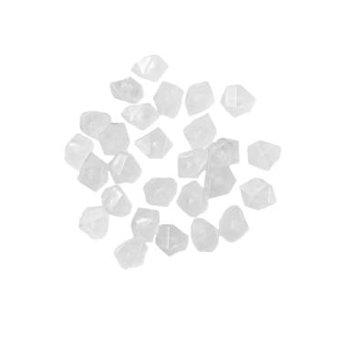 Imagem de 500pcs Pedras que brilham no escuro Pedra fluorescente em forma de diamante Decoração para aquário Paisagem aquática Jardim Caminho do