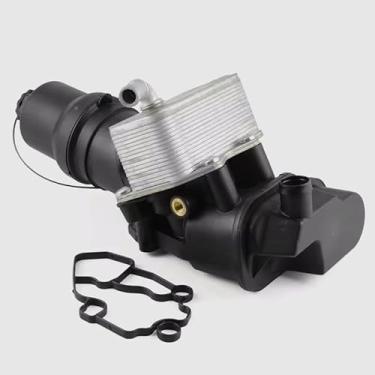 Imagem de Conjunto de carcaça do filtro de óleo do refrigerador de óleo do motor 06D117021C compatível com Volkswagen Jetta Passat Audi A3 A4 TT 2.0L
