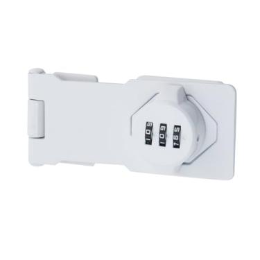 Imagem de Pastlla Fechaduras giratórias com senha de armário doméstico, fechaduras de armário com combinação, fechadura de combinação sem chave para portas pequenas, armários, porta de celeiro, banheiro, ao ar