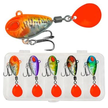 Imagem de VIB Lures Micro 3g (1/283.5 g) Isca giratória vibratória para truta, peixe, tangerina, topmouth culter, cabeça de cobra, todas as camadas de água, isca rígida artificial
