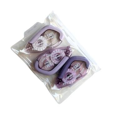 Imagem de Corretivo Em Fita Kit Com 3 Corretivos Cor Lavanda Com 15 m Cada