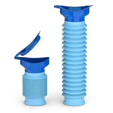 Imagem de KkaFFe Mictórios ajustáveis masculinos 750 ml, mictório de emergência, vaso sanitário portátil para carro, mini acampamento ao ar livre, viagem, encolhível, pessoal, móvel, vaso sanitário, urinol para