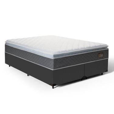 Imagem de Cama Box com Colchão de Espuma D45 Pillow Top Fort Comfort King 193cm