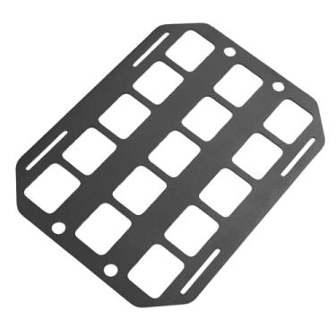 Imagem de HEEPDD Organizador de Cama Lateral de Alumínio Com Painel Molle para Cama de Caminhão Com Montagem Em Trilho, Organizador de Lateral de de Caminhão e Portas Traseiras, Montagem Leve de Ferramenta de