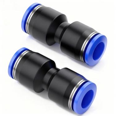 Imagem de NANLACH Encaixe de pressão para conectar, tubo de 6 mm OD tubo pneumático adaptador rápido tubo mangueira de ar encaixe de tubo para tubo de 1/10.2 cm OD (pacote com 10)