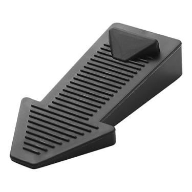 Imagem de 6 peças de batente de porta dobrável, cunha de porta de PVC antiderrapante para parte inferior da porta, suporte de porta à prova de vento para evitar batidas e beliscar os dedos, para todos os tipos