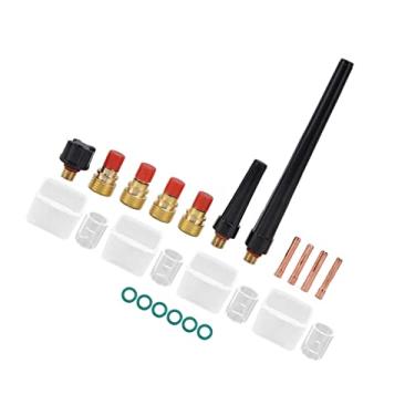 Imagem de Acouto Kit de Substituição de Soldagem TIG de 21 Unidades para WP9 20 25, Inclui Pinças, Copos de Vidro e Parte Traseira, Capacidade 300A