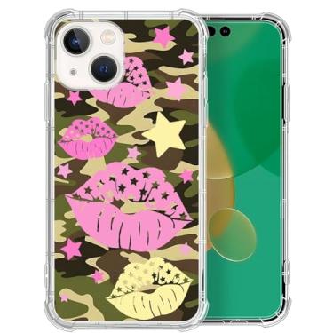 Imagem de Capa para iPhone 13 Mini, batons camuflados quentes, capas transparentes com estampa fofa para meninas, mulheres, homens, fina, macia, à prova de choque